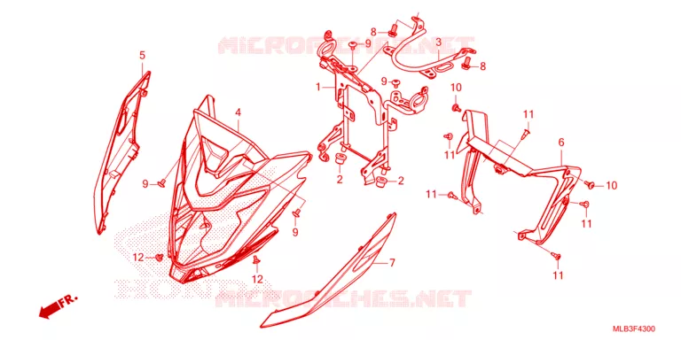 CAPOT DE PHARE Honda MOTO 750 HORNET 2024  CB750AP