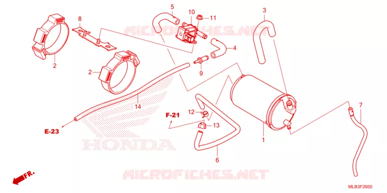 SYSTÈME DE RECYCLAGE DES GAZ Honda MOTO 750 HORNET 2024  CB750AP