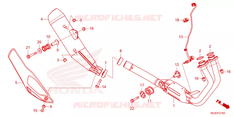 SILENCIEUX D'ECHAPPEMENT Honda MOTO 750 HORNET 2024  CB750AP