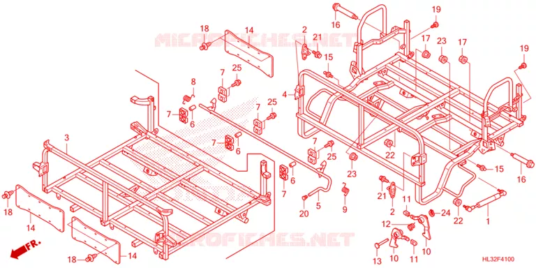 BENNE Honda ATV 700 PIONEER 2023  SXS700M2DP