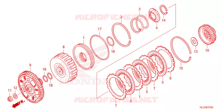EMBRAYAGE Honda ATV 700 PIONEER 2023  SXS700M2DP