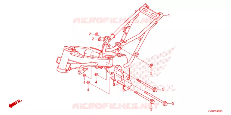 CADRE Honda MOTO 110 CRF 2023  CRF110FP