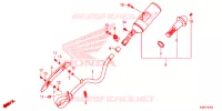 SILENCIEUX D'ECHAPPEMENT pour Honda CRF 125 F GRANDES ROUES de 2024