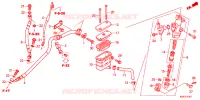 MAITRE CYLINDRE DE FREIN ARRIERE pour Honda CB 250 R de 2023