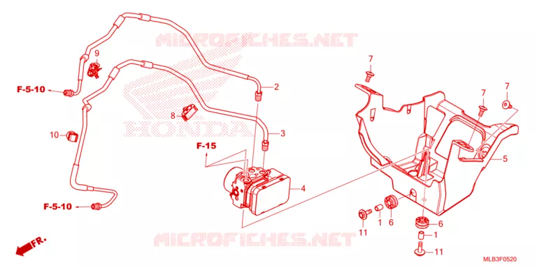 MODULATEUR ABS/TUYAU DE FREIN Honda MOTO 750 HORNET 2023  CB750AP