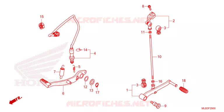 PEDALE Honda MOTO 750 HORNET 2023  CB750AP