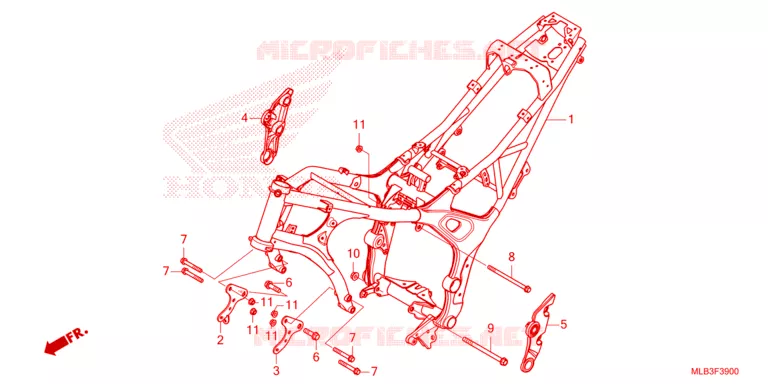 CADRE Honda MOTO 750 HORNET 2023  CB750AP