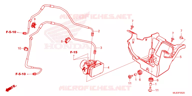 MODULATEUR ABS/TUYAU DE FREIN Honda MOTO 750 HORNET 2024  CB750AP