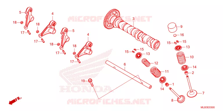ARBRE A CAMES - SOUPAPE Honda MOTO 750 HORNET 2023  CB750AP