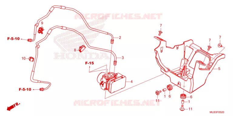 MODULATEUR ABS/TUYAU DE FREIN Honda MOTO 750 HORNET 2023  CB750AP