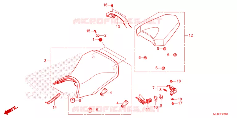 SELLE Honda MOTO 750 HORNET 2023  CB750AP