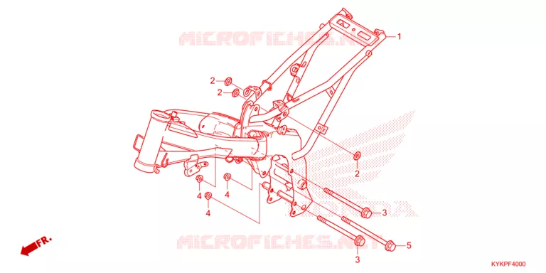 CADRE Honda MOTO 110 CRF 2023  CRF110FP