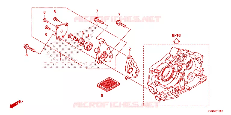 POMPE A HUILE Honda MOTO 110 CRF 2023  CRF110FP