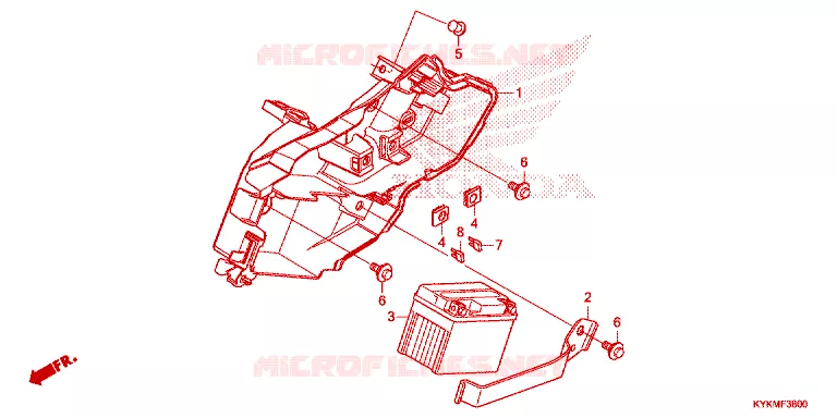BATTERIE Honda MOTO 110 CRF 2023  CRF110FP