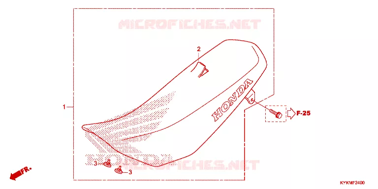 SELLE Honda MOTO 110 CRF 2023  CRF110FP
