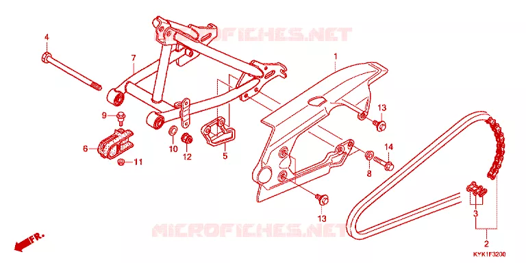 BRAS OSCILLANT Honda MOTO 110 CRF 2023  CRF110FP