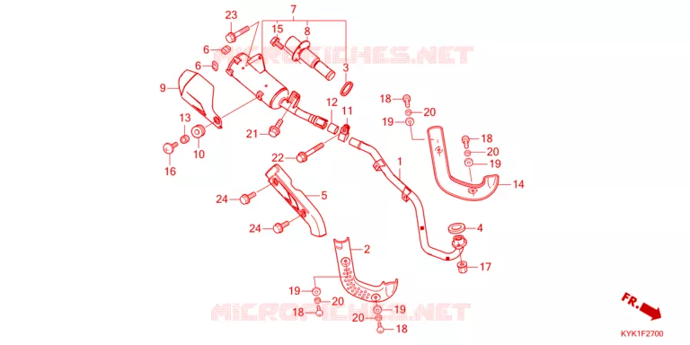 SILENCIEUX D'ECHAPPEMENT Honda MOTO 110 CRF 2023  CRF110FP