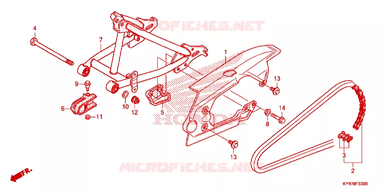 BRAS OSCILLANT Honda MOTO 110 CRF 2023  CRF110FP