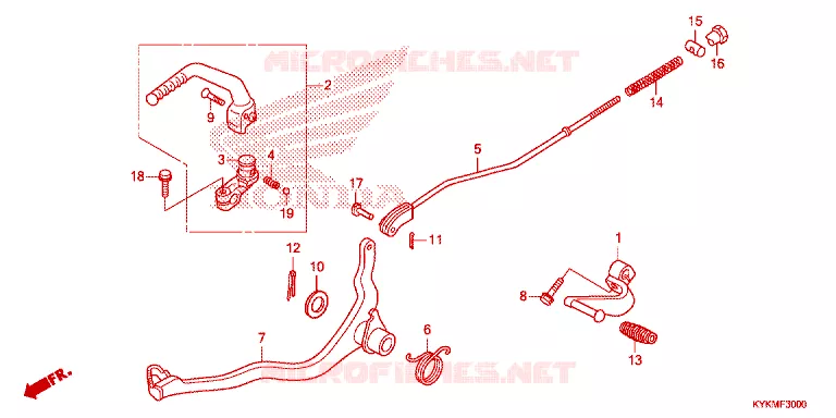PEDALE - KICK Honda MOTO 110 CRF 2023  CRF110FP