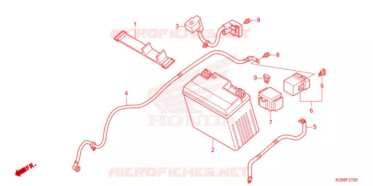 BATTERIE Honda MOTO 125 CRF 2023  CRF125FP
