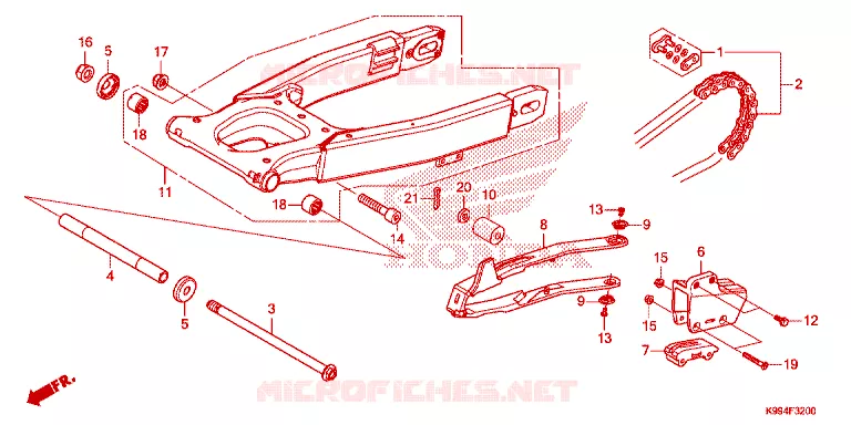 BRAS OSCILLANT Honda MOTO 250 CRF 2023  CRF250FP