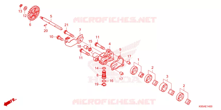 POMPE A HUILE Honda MOTO 250 CRF 2023  CRF250RXP