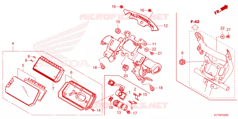 COMPTEUR Honda MOTO 300 CRF 2022  CRF300LAN