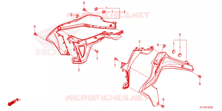 OUIES DE RADIATEUR Honda MOTO 300 CRF 2022  CRF300LAN
