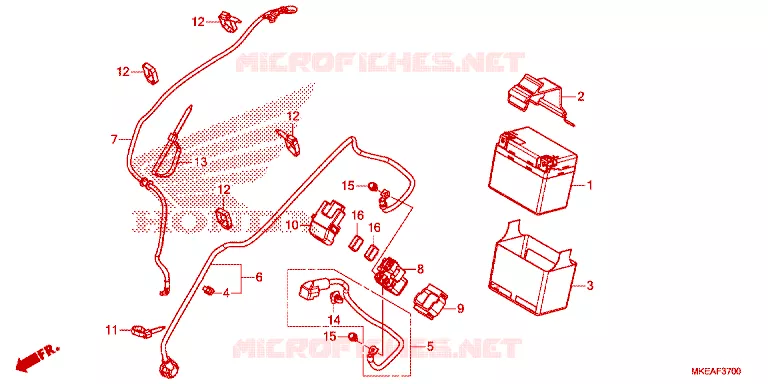 BATTERIE Honda MOTO 450 CRF 2024  CRF450RLP