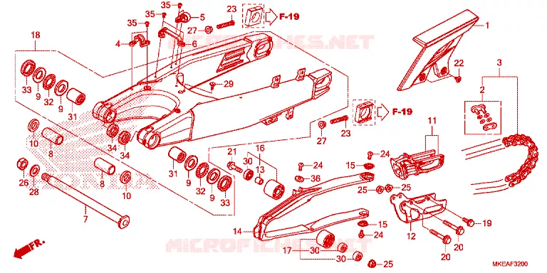BRAS OSCILLANT Honda MOTO 450 CRF 2024  CRF450RLP