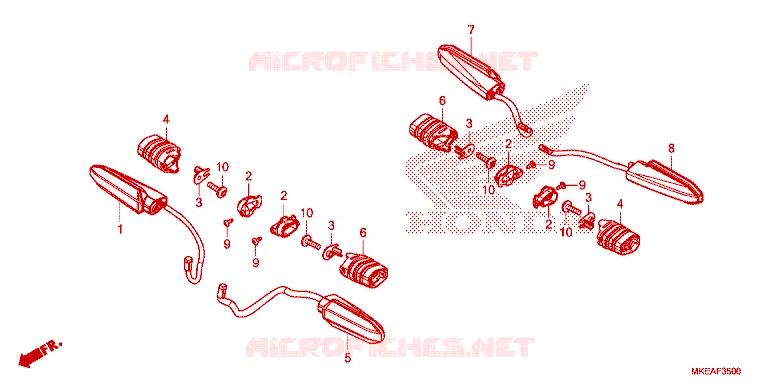 CLIGNOTANT Honda MOTO 450 CRF 2023  CRF450RLP