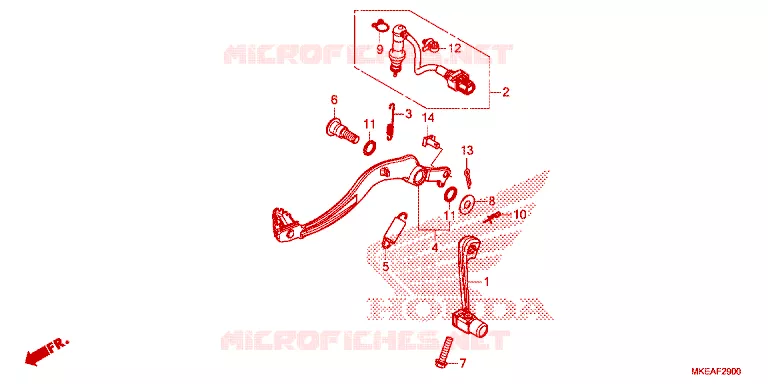 PEDALE Honda MOTO 450 CRF 2023  CRF450RLP