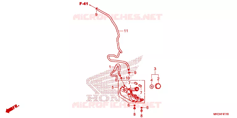 VASE D'EXPANSION Honda MOTO 450 CRF 2023  CRF450RLP