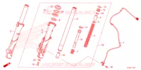 FOURCHE pour Honda PCX 160 ABS de 2022