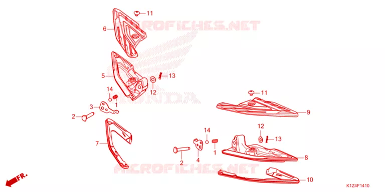 REPOSE PIED Honda SCOOTER 160 PCX 2022  WW150AN