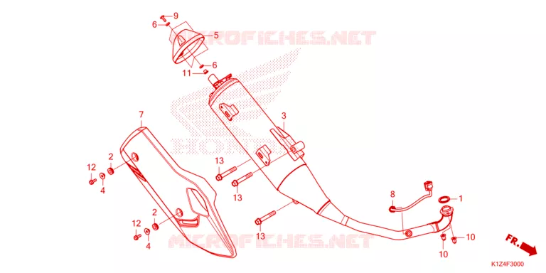 SILENCIEUX D'ECHAPPEMENT Honda SCOOTER 160 PCX 2022  WW150AN