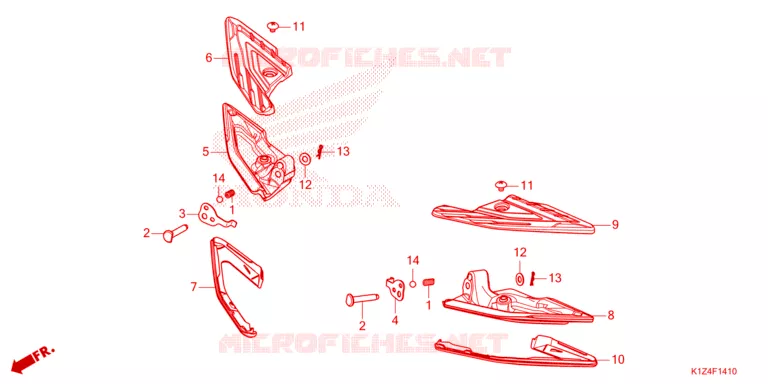 REPOSE PIED Honda SCOOTER 160 PCX 2022  WW150N