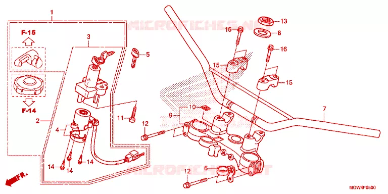 GUIDON Honda MOTO 650 XR 2022  XR650L2N