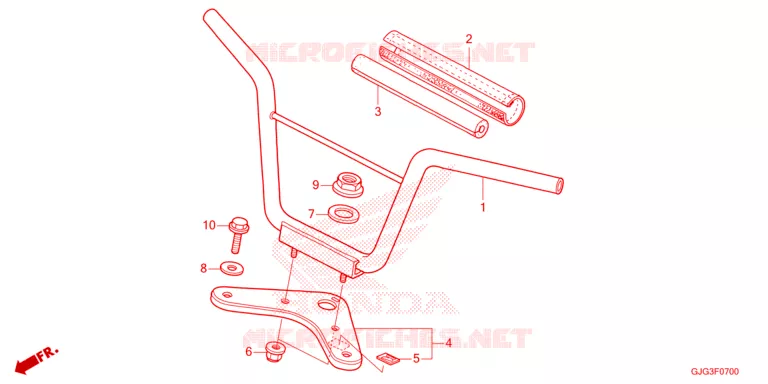GUIDON - TE DE FOURCHE Honda MOTO 50 CRF 2024  CRF50FP