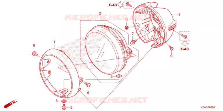 PHARE Honda MOTO 125 DAX 2022  ST125AP