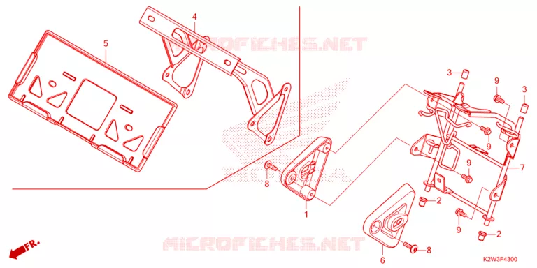 SUPPORT PHARE Honda MOTO 125 DAX 2023  ST125AP