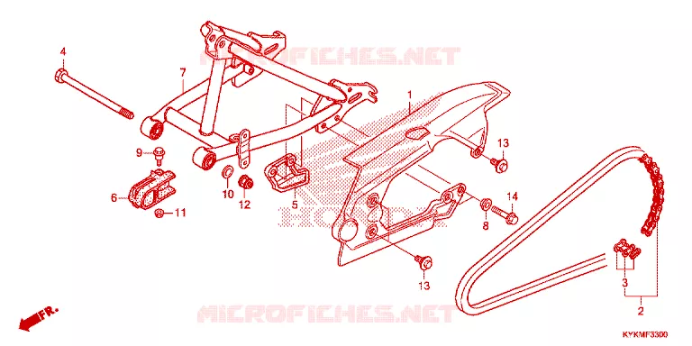 BRAS OSCILLANT Honda MOTO 110 CRF 2022  CRF110FN