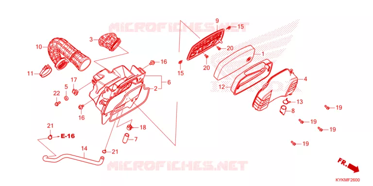 FILTRE A AIR Honda MOTO 110 CRF 2022  CRF110FN