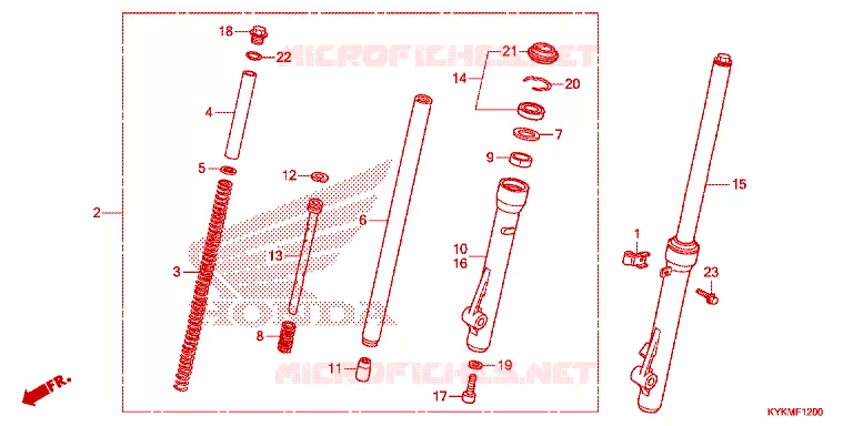 FOURCHE Honda MOTO 110 CRF 2022  CRF110FN