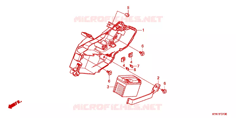 BATTERIE Honda MOTO 110 CRF 2022  CRF110FN
