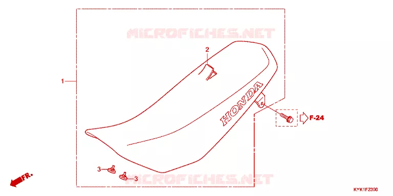 SELLE Honda MOTO 110 CRF 2022  CRF110FN