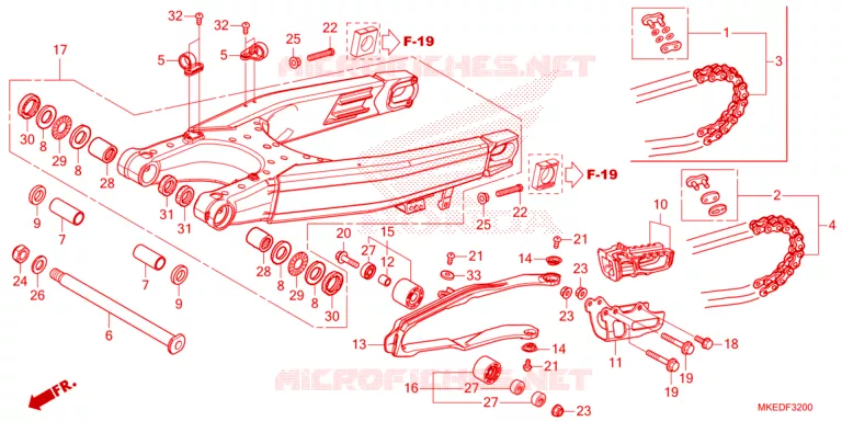 BRAS OSCILLANT Honda MOTO 450 CRF 2023  CRF450RP