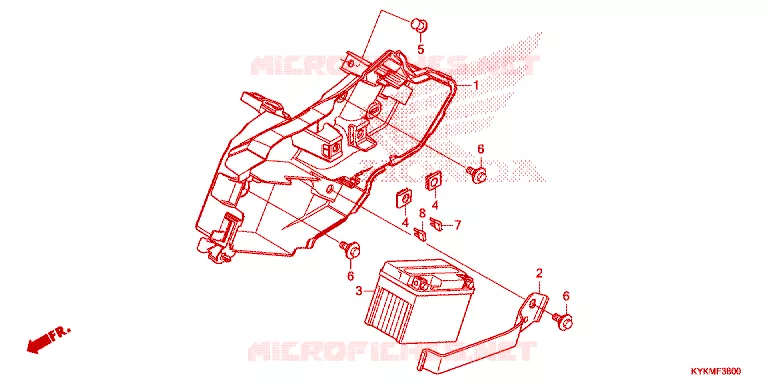 BATTERIE Honda MOTO 110 CRF 2023  CRF110FN