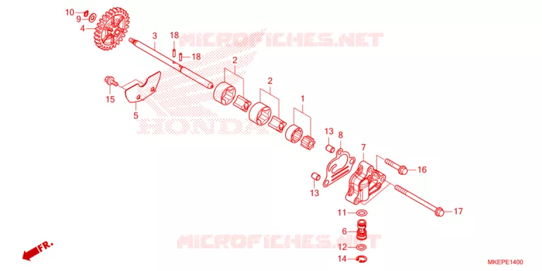 POMPE A HUILE Honda MOTO 450 CRF 2023  CRF450RP