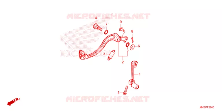 PEDALE Honda MOTO 450 CRF 2023  CRF450RP